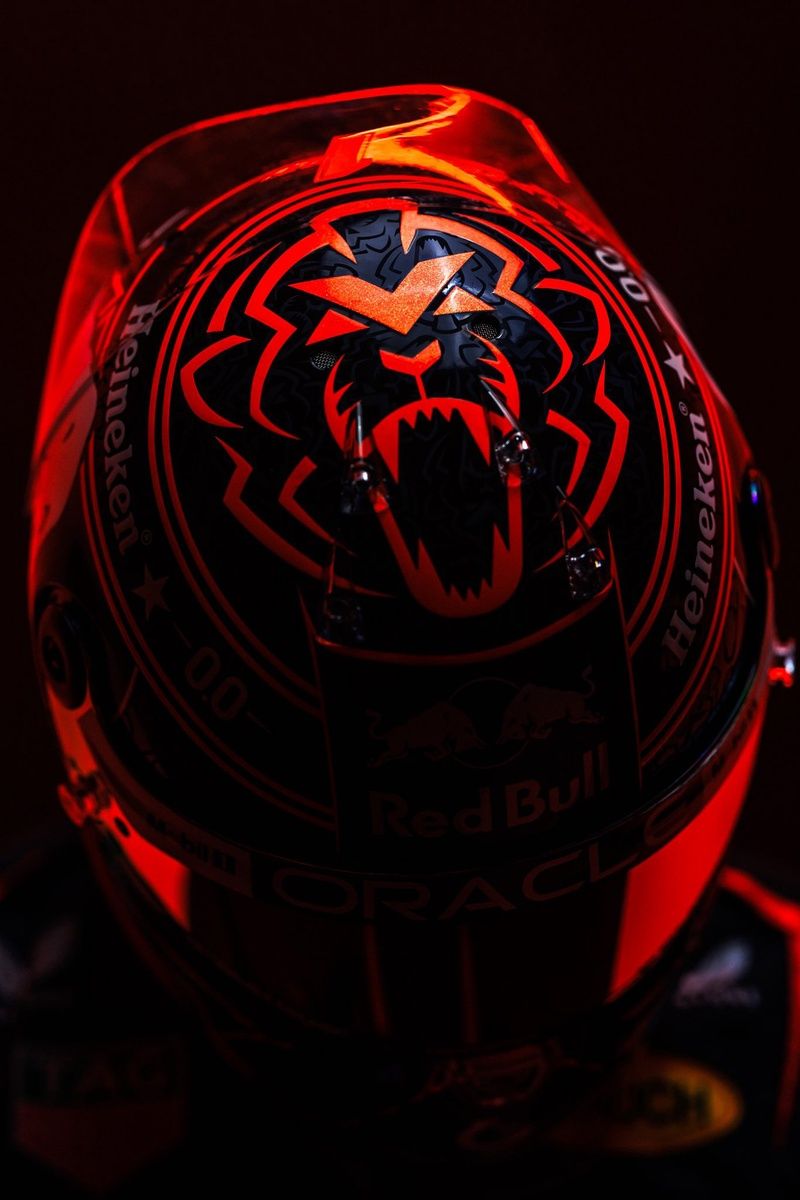 Casco de Max Verstappen, Red Bull Racing