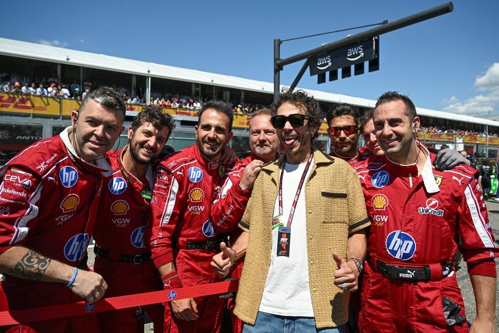 Valentino Rossi estuvo este año en el GP de Emilia Romagna de F1.