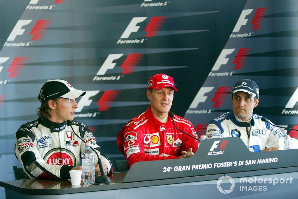 The first 10 podiums of Button's F1 career came in 2004, but he was forced to wait a little longer for that maiden win