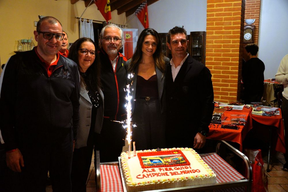 Alessandro Pier Guidi ospite del pranzo di Natale organizzato da Scuderia Ferrari Club Alessandria