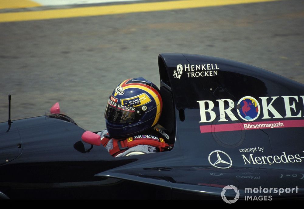 Heinz-Harald Frentzen debuteerde op Interlagos bij Sauber.