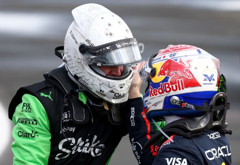 Nico Hulkenberg, Sauber, Max Verstappen, Red Bull Racing