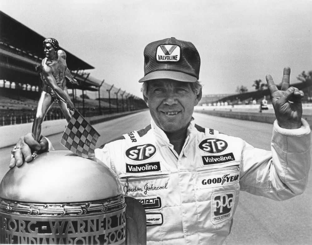 Gordon Johncock after second Indy 500 win