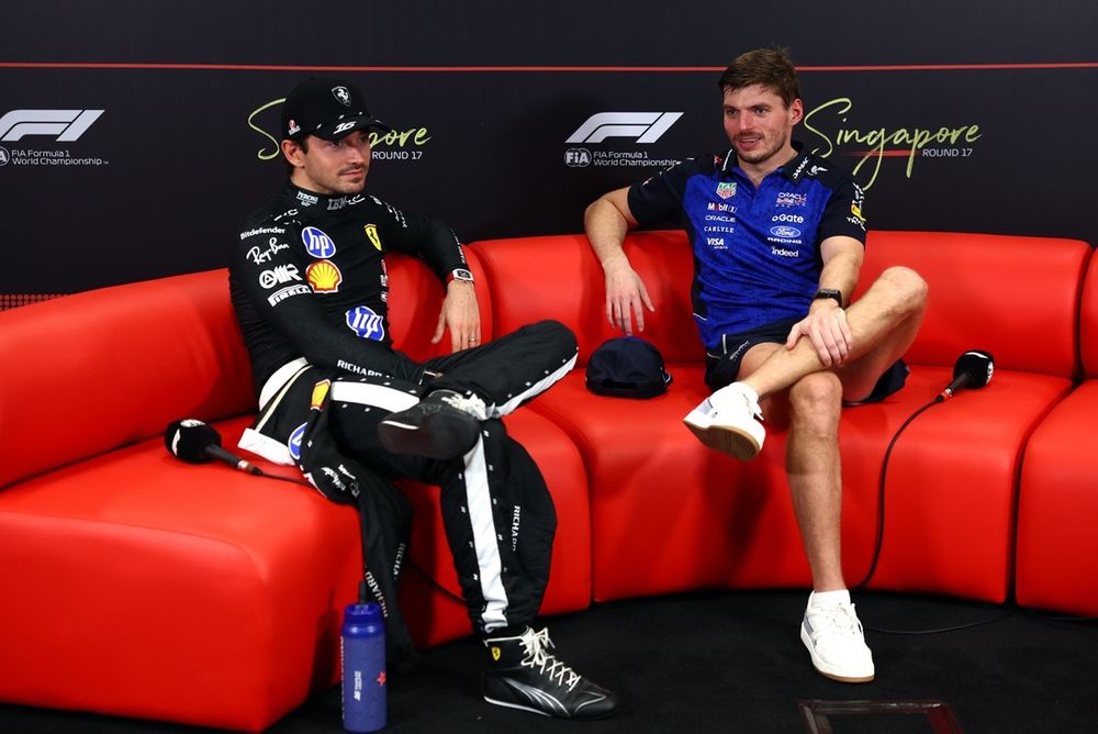Charles Leclerc, Ferrari, Max Verstappen, Red Bull Racing
