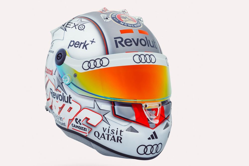 Helmet of Nico Hulkenberg, Audi F1 team
