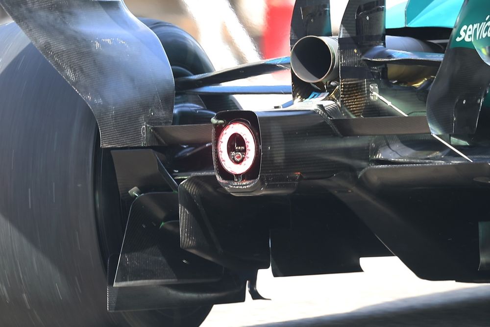 Telecamera FOM dentro la struttura d'impatto posteriore