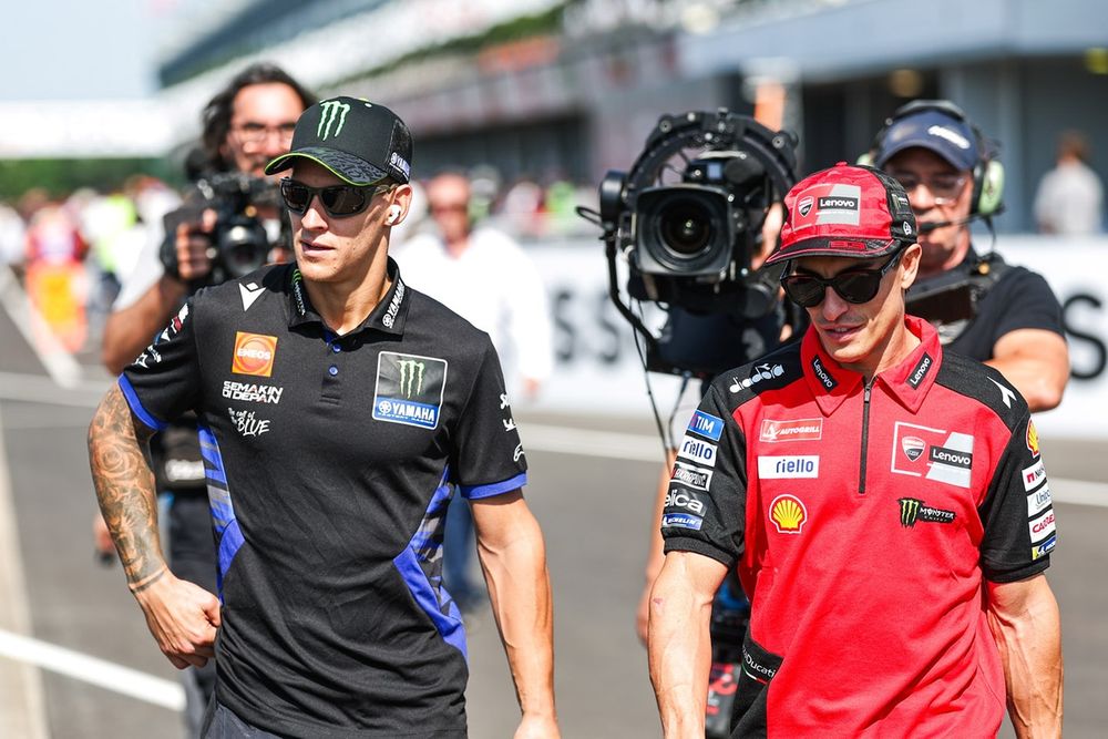 Marc Márquez, Ducati Team, Fabio Quartararo, Yamaha Factory Racing