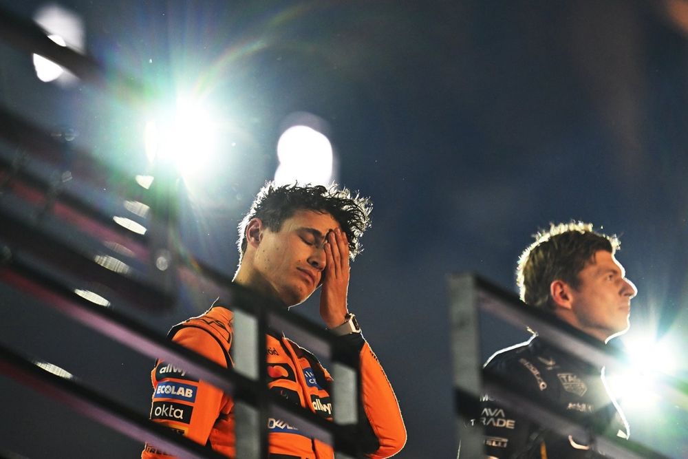 Норрис и Пиастри рискуют дисквалифицировать Гран-при Лас-Вегаса из-за чрезмерного износа планок болида Формулы-1