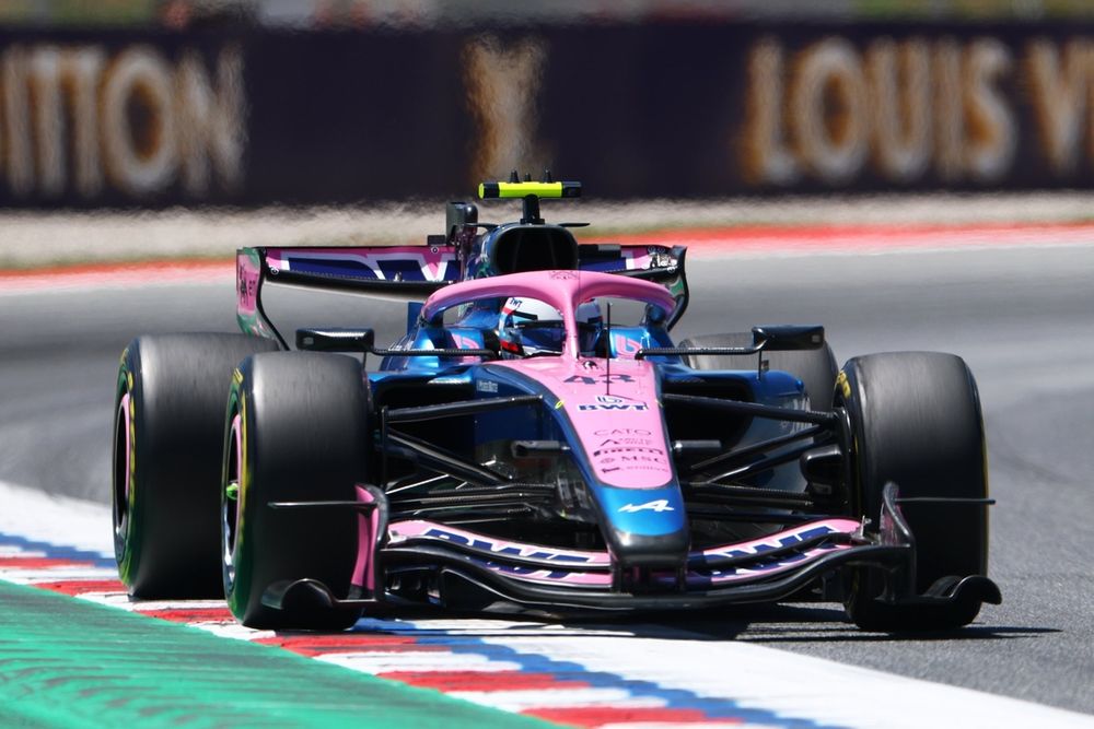 Franco Colapinto, Alpine, en la primera práctica del GP de Barcelona.