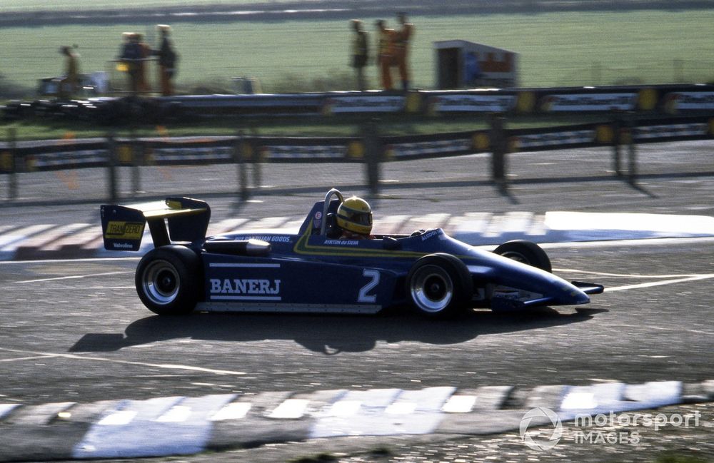 Senna made an immediate impression at the end of 1982 when he won a non-championship F3 race at Thruxton