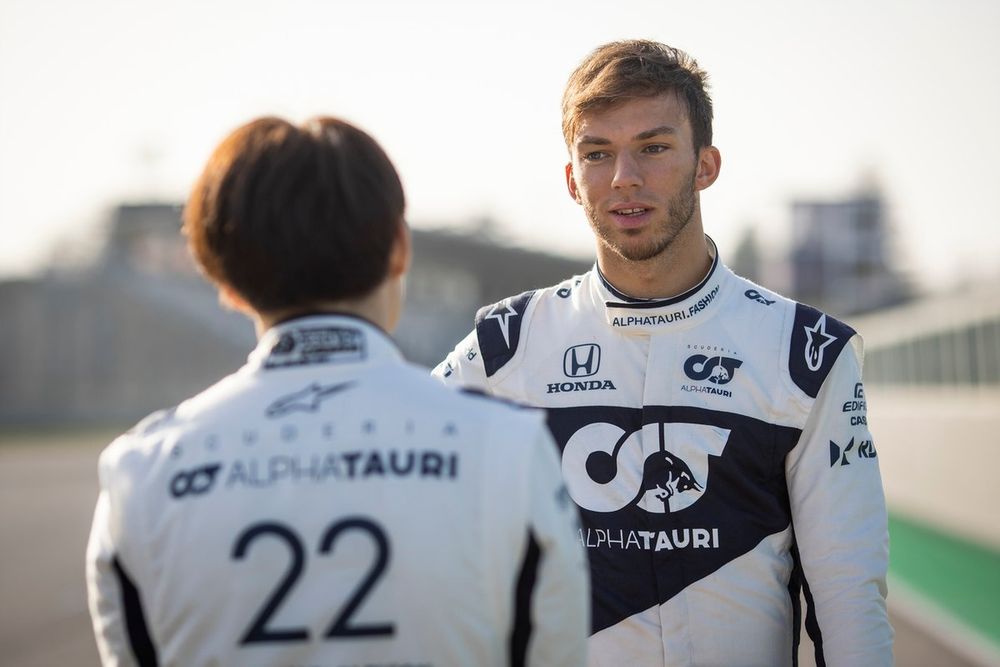Pierre Gasly and Yuki Tsunoda, AlphaTauri