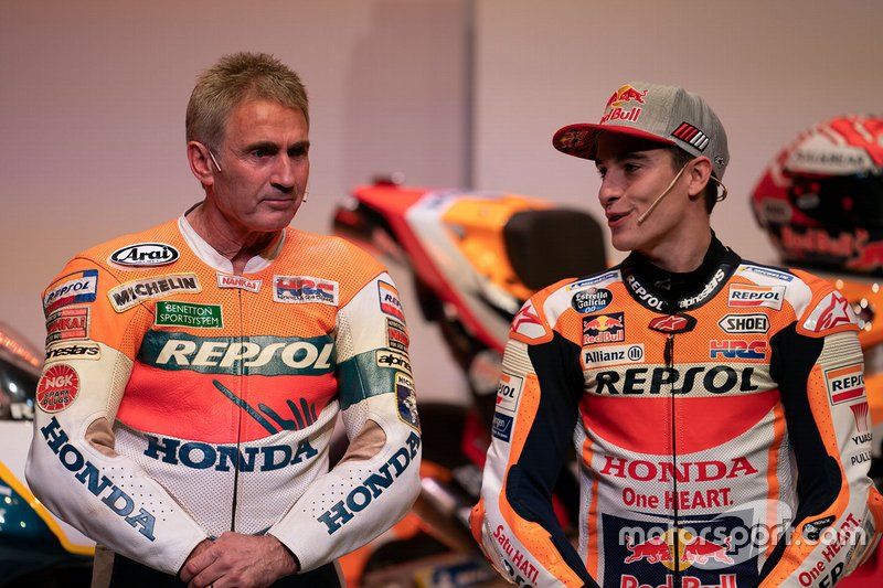 Mick Doohan et Marc Márquez, en 2019.
