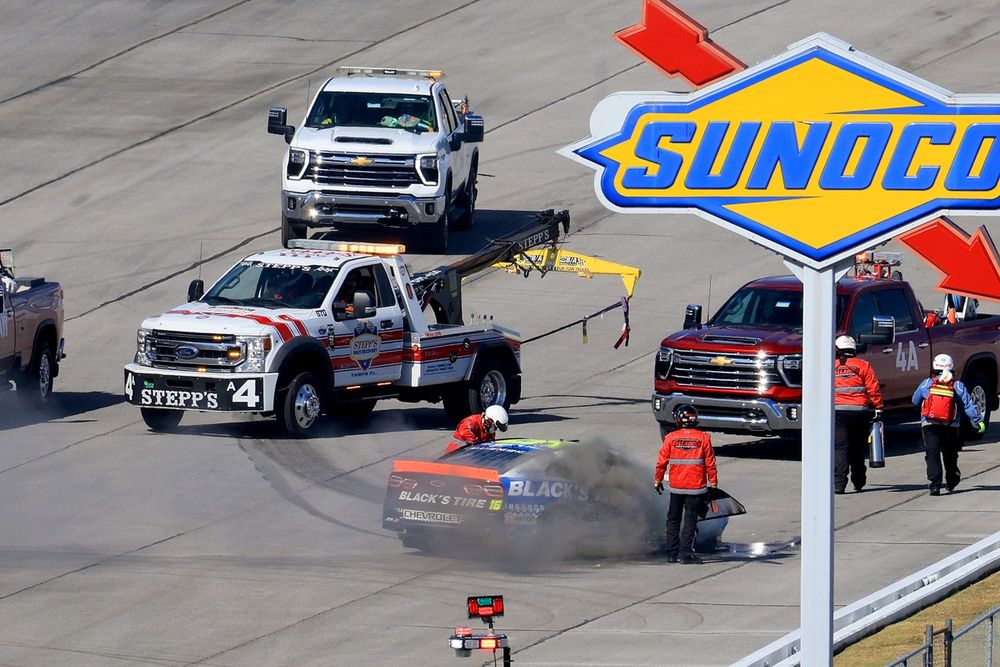 AJ Allmendinger crash, Kaulig Racing Chevrolet