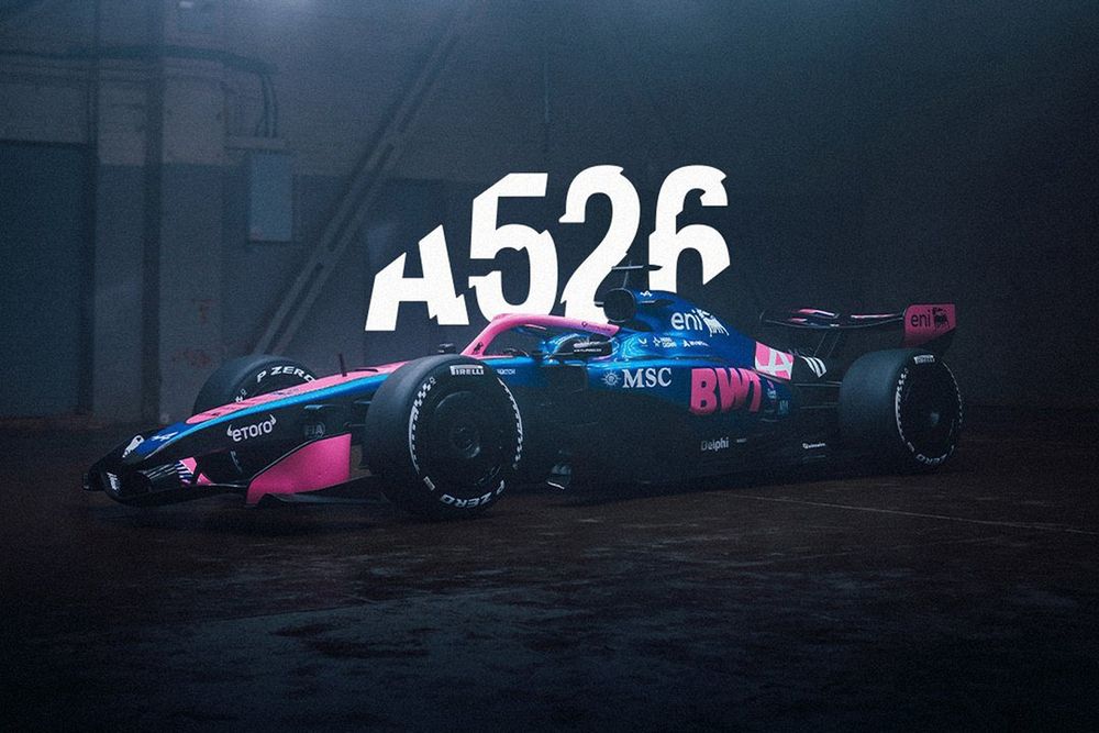 Decoración de Alpine para la F1 2026