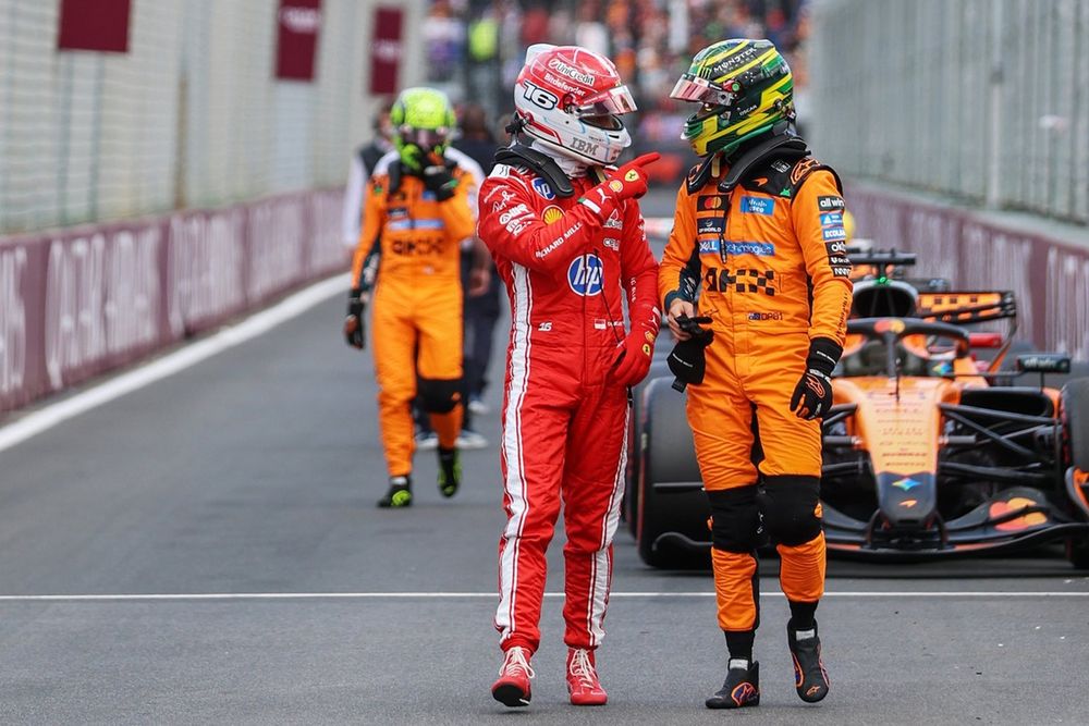 Charles Leclerc, Ferrari, Oscar Piastri, McLaren