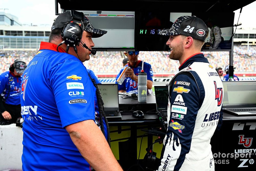Ryan Fugle, Hendrick Motorsports, Chevrolet Camaro and William Byron, Hendrick Motorsports, Liberty University Patriotic Chevrolet Camaro