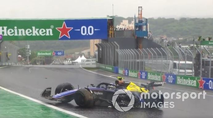 VIDEO: Fuerte accidente de Colapinto detiene el GP de Brasil de F1
