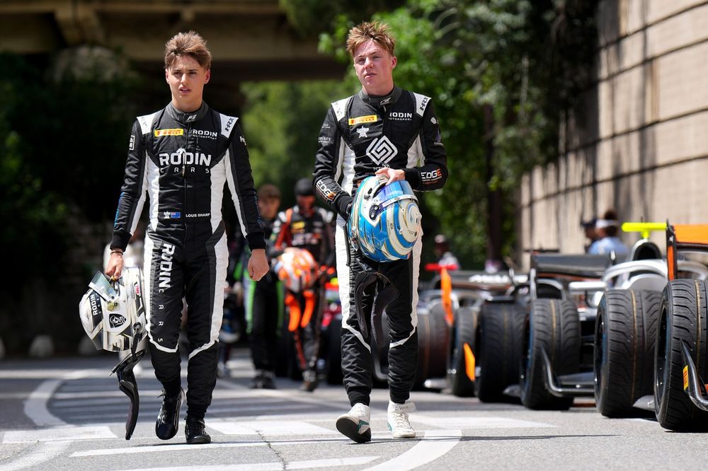 Rodin Motorsport team-mates Louis Sharp (left) and Callum Voisin 