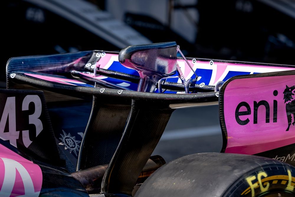 Detalle t&eacute;cnico del coche de Pierre Gasly, Alpine
