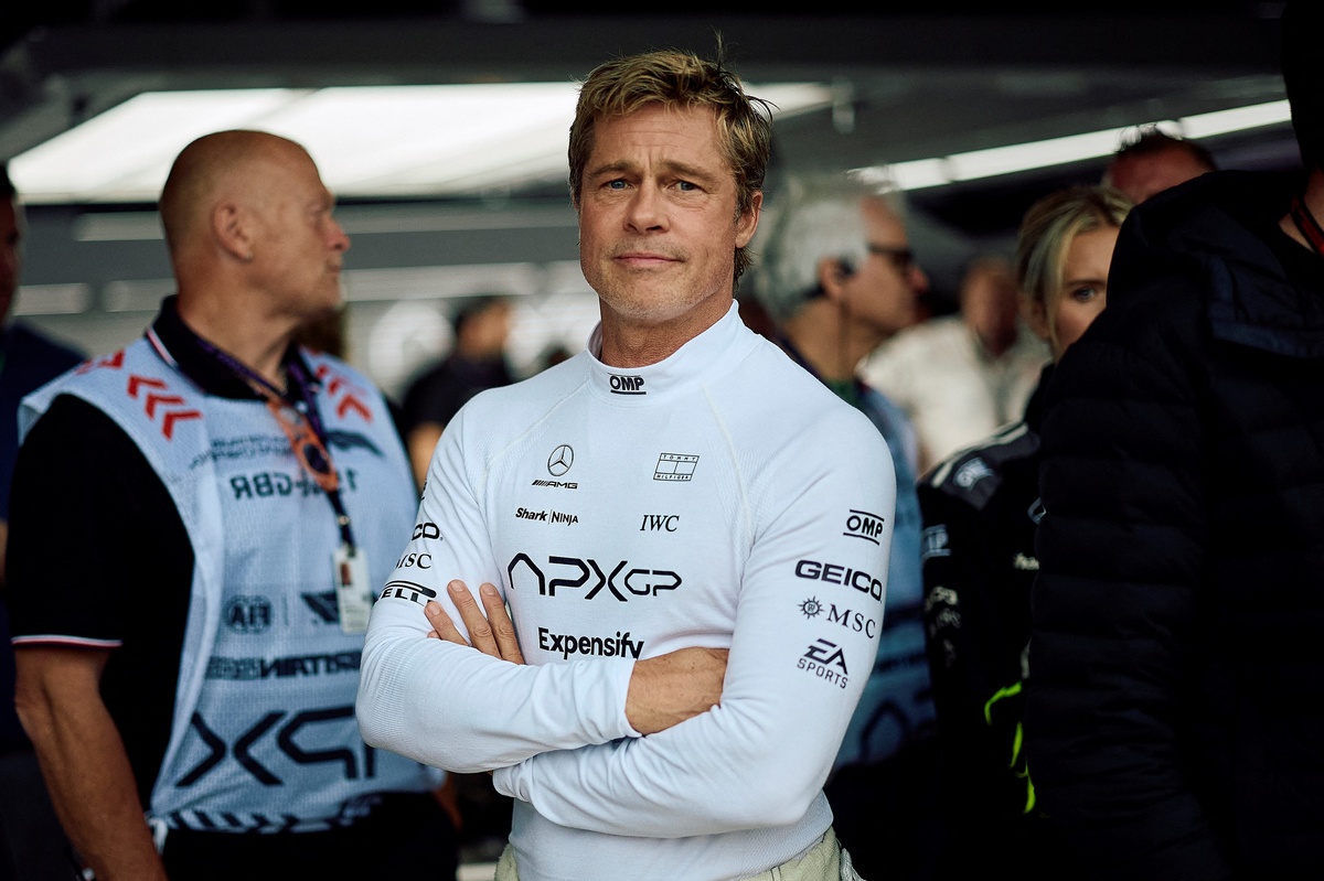 Brad Pitt in Formula One movie