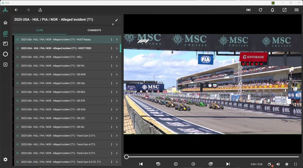 L'hub con cui vengono revisionati eventuali episodi, come gli incidenti