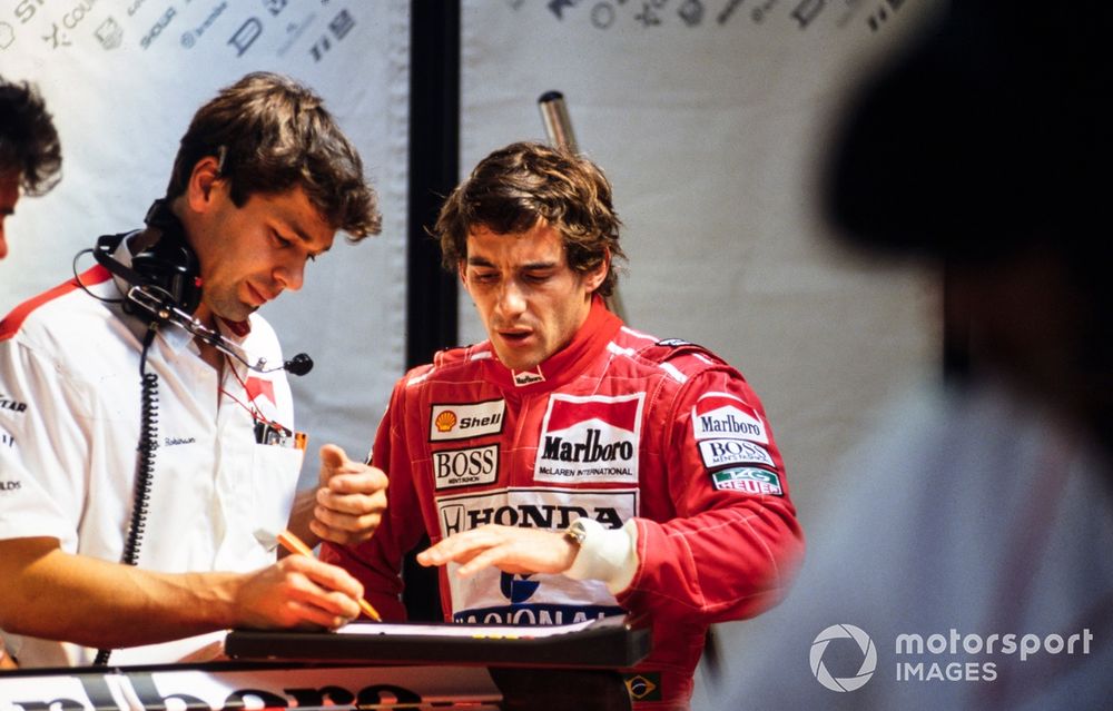 Robinson respected that Senna had a strong knack for what was happening under the engine cover