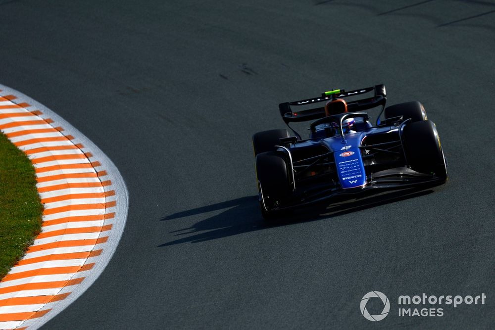 Logan Sargeant dans la Williams FW46 au GP des Pays-Bas 2024.