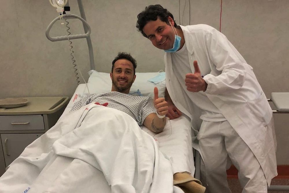 Lesión de Andrea Dovizioso en la muñeca, año 2022