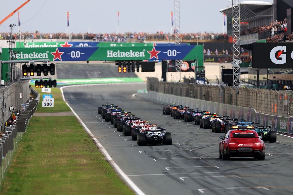 La parrilla de salida para la carrera del GP de Países Bajos de F1 2026 en Zandvoort