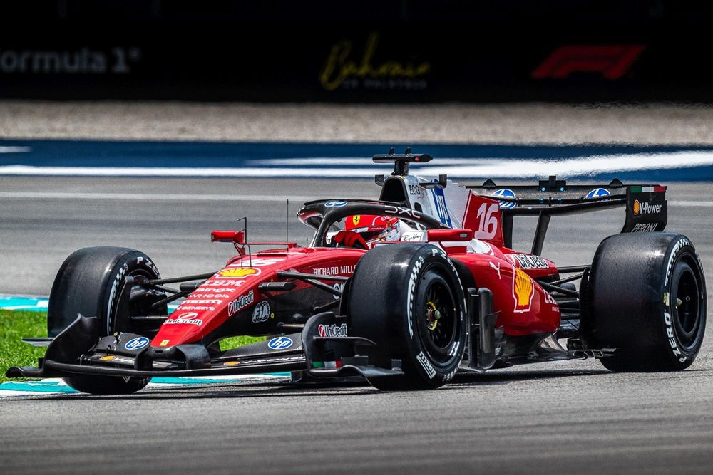 Leclerc has been the only driver so far to actually run with the hard tyre