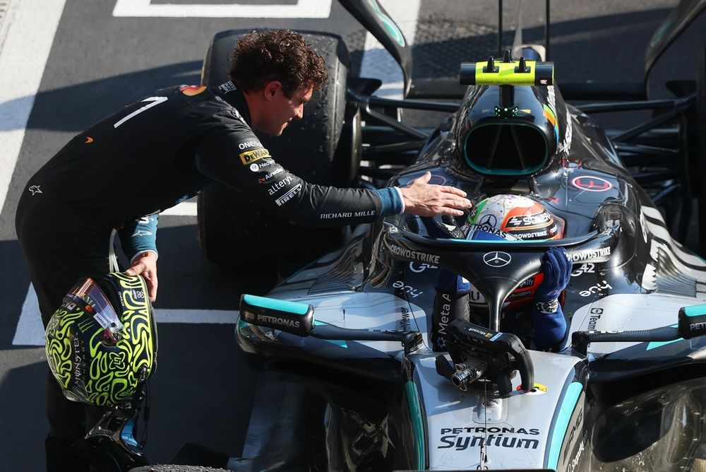 Andrea Kimi Antonelli, Mercedes, Lando Norris, McLaren
