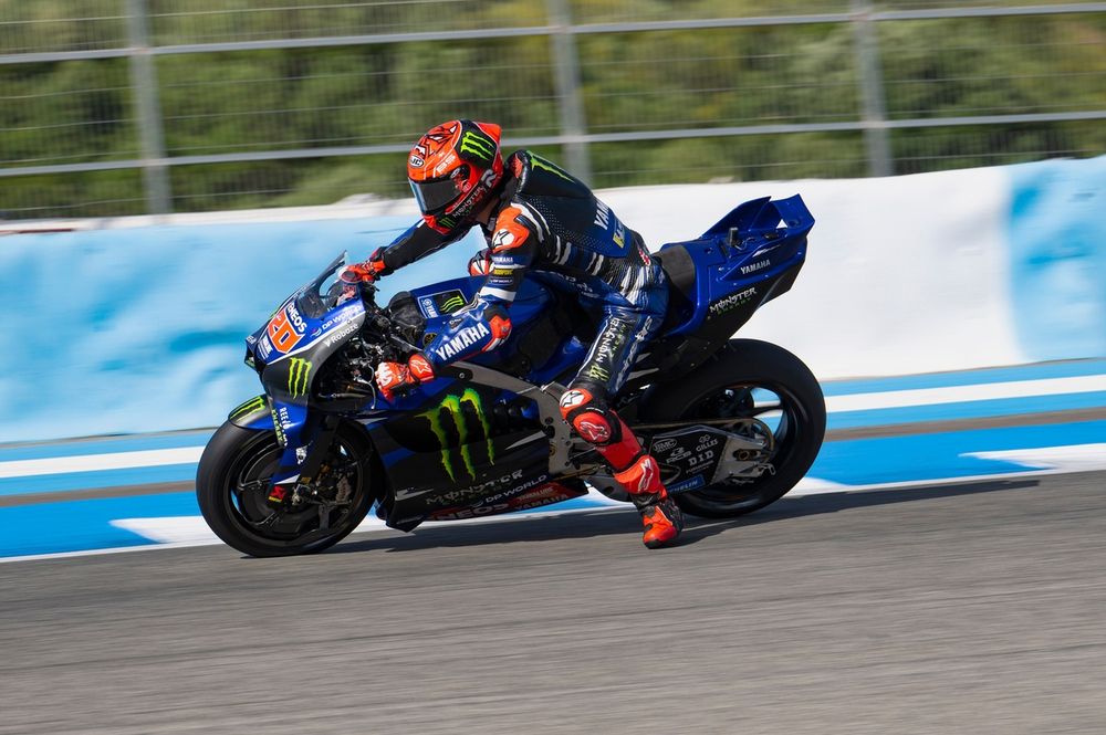Fabio Quartararo a testé des nouveautés sur la Yamaha à Jerez.