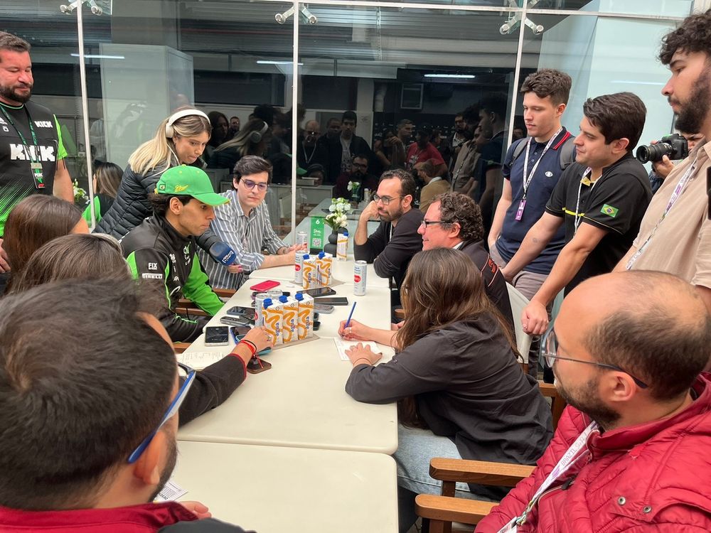 Gabriel Bortoleto; Coletiva de imprensa