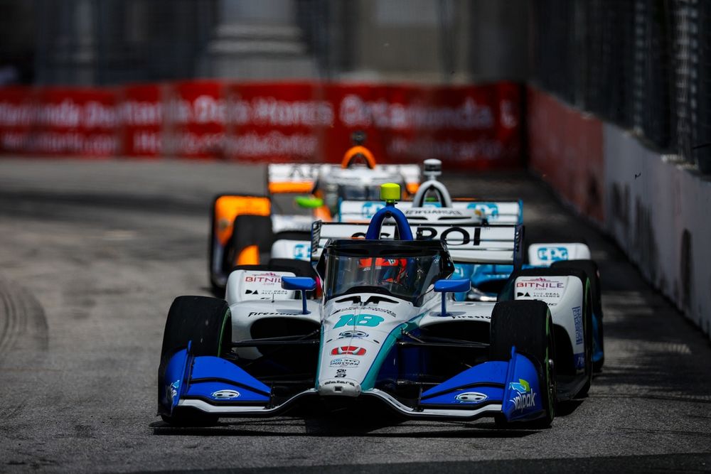 Na de tweede plaats in Toronto kon VeeKay op het nodige lof van zijn race-engineer rekenen.