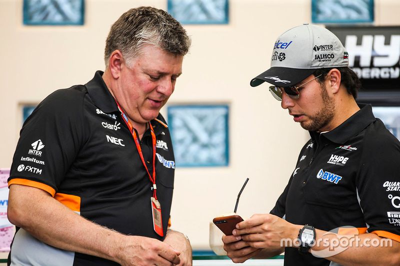 Jefe operativo Otmar Szafnauer, Force India, Sergio Perez, Force India
