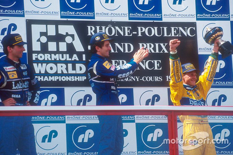 Alain Prost, dernier pilote français victorieux au Grand Prix de France en 1993.