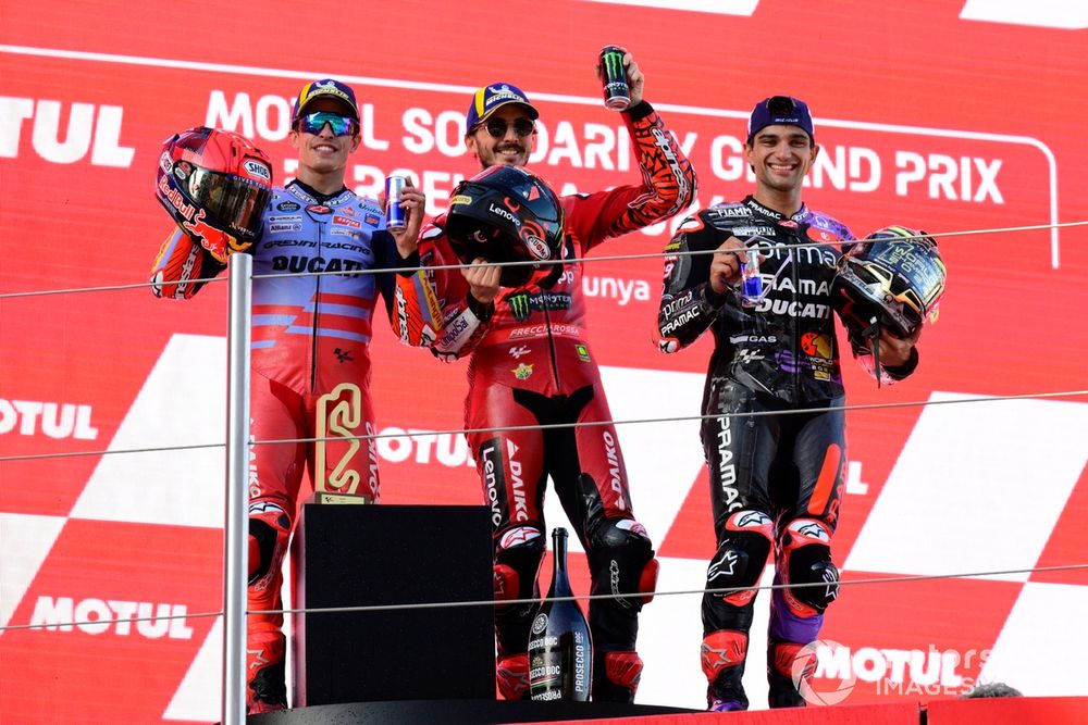 Marc Márquez, Gresini Racing, Francesco Bagnaia, Ducati Team, Jorge Martín, Pramac Racing