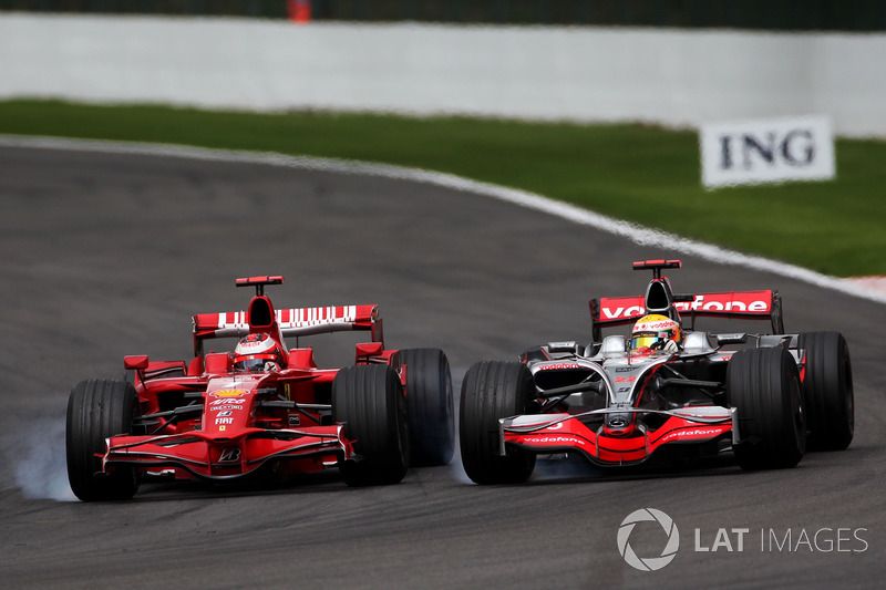 Кими Райкконен, Ferrari F2008, Льюис Гамильтон, McLaren Mercedes MP4/23