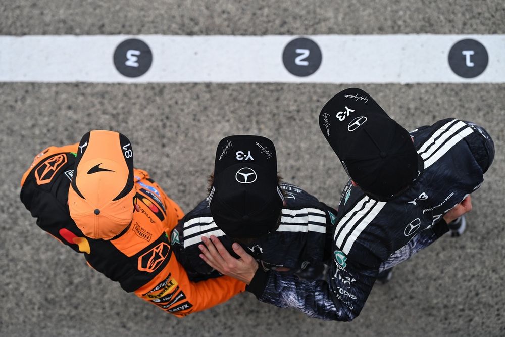 Oscar Piastri, McLaren, George Russell, Mercedes, Andrea Kimi Antonelli, Mercedes