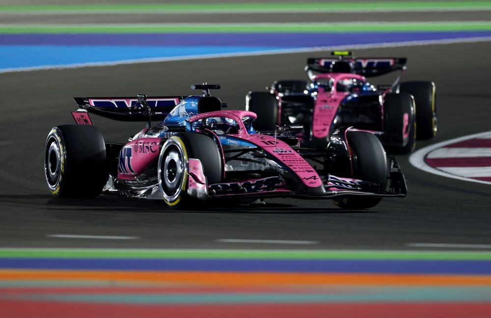 Pierre Gasly y Franco Colapinto durante el fin de semana del GP de Qatar.