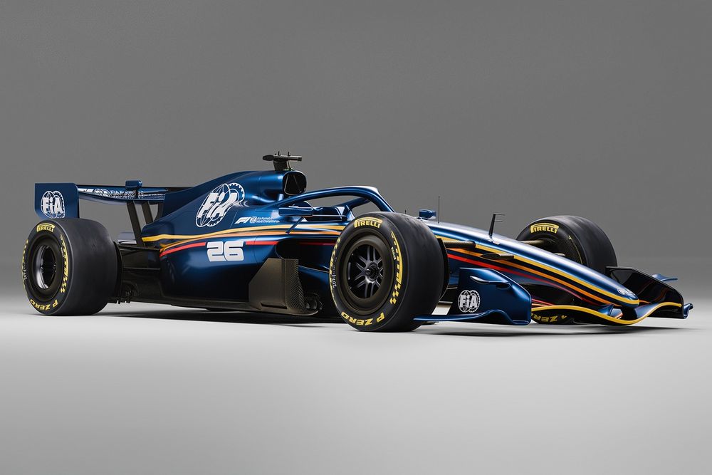 Representación del coche FIA ​​F1 2026