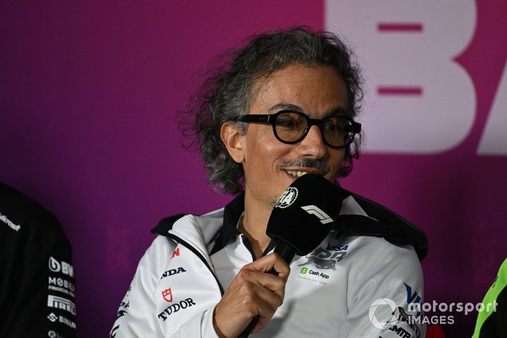 Laurent Mekies, Team Principal, RB F1 Team at the Press Conference