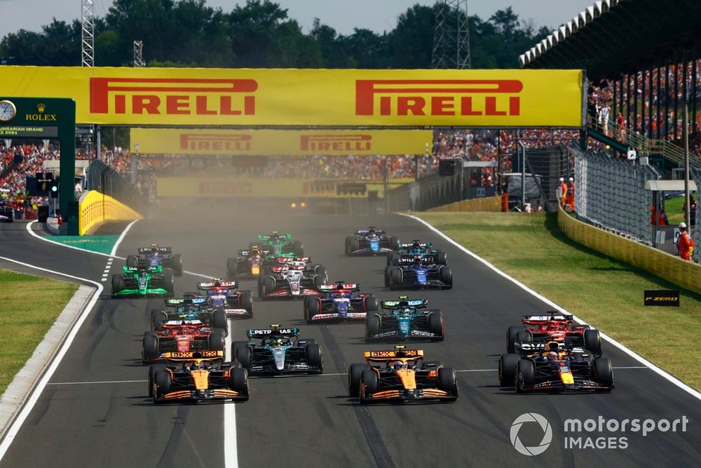 La increíble parrilla del GP de Hungría de F1: filas y posiciones