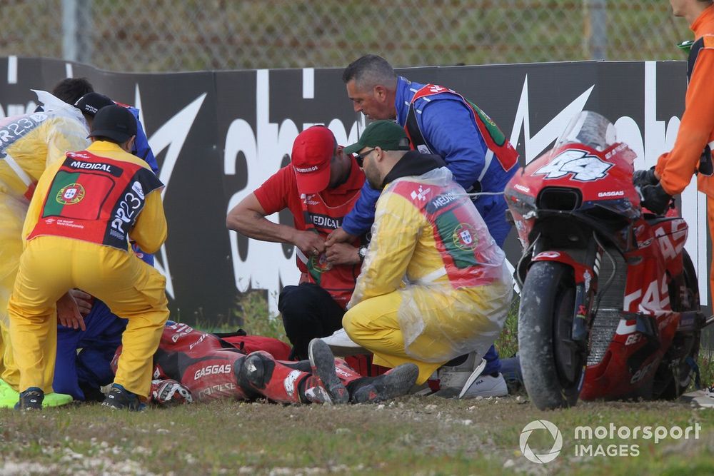 Pol Espargaró sufrió en 2023 un escalofriante accidente en Portimao que, a la postre, acabó con su retirada prematura