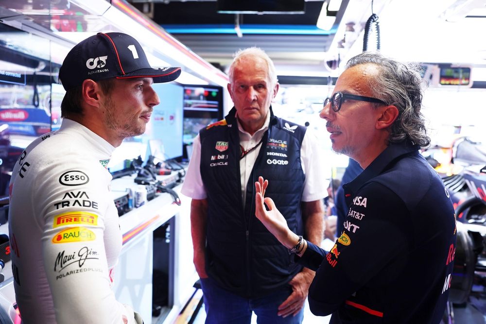 Max Vertpen, Red Bull Racing, Helmut Marco, Red Bull Racing, Laurent Makis, Red Bull Racing Team Principal