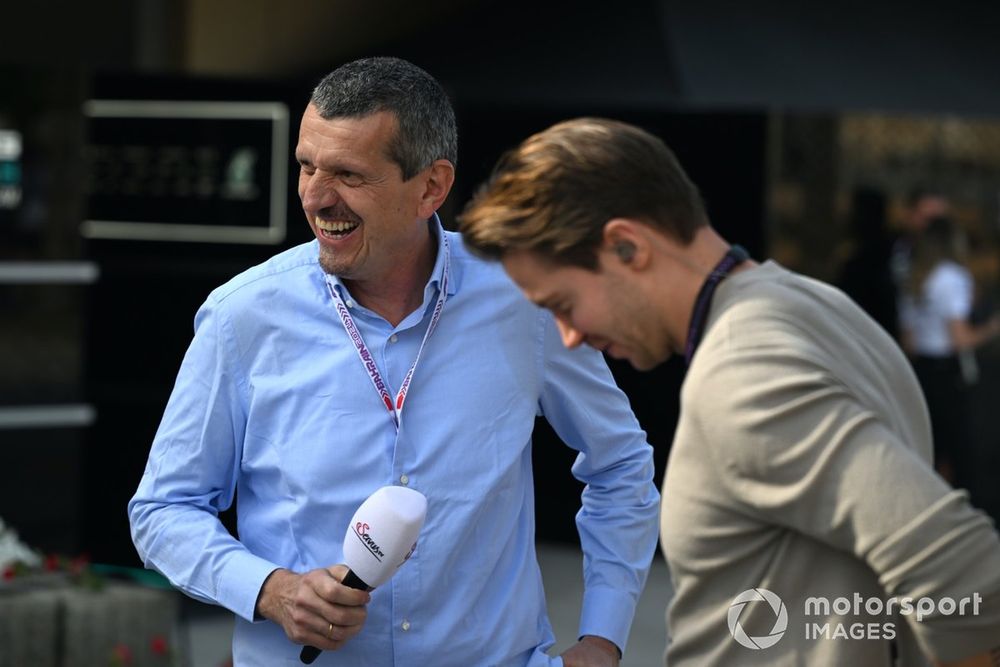 Guenther Steiner interviewing for German TV