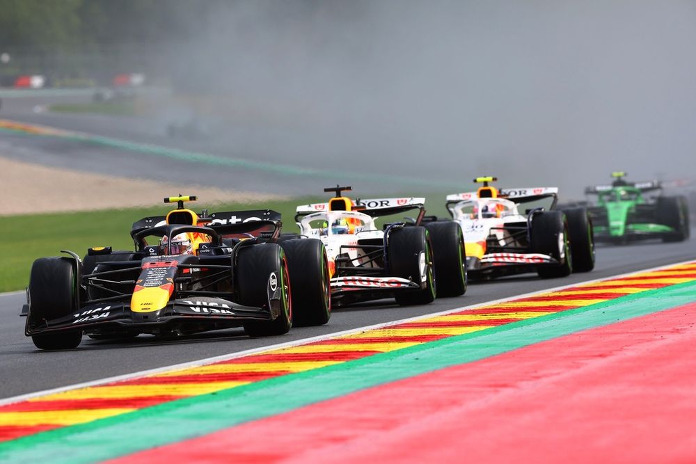 Liam Lawson, Racing Bulls Team, Isack Hadjar, Racing Bulls Team, Yuki Tsunoda, Red Bull Racing Team