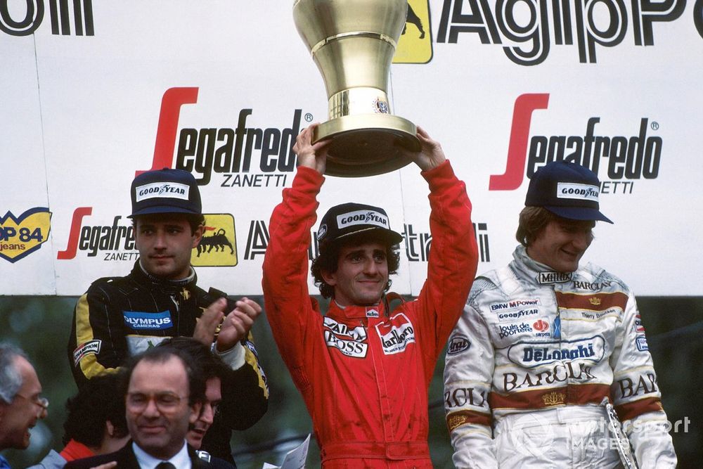 Alain Prost werd vanwege zijn berekende manier van rijden ook wel Le Professeur genoemd.