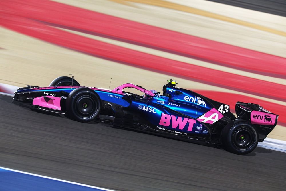 Franco Colapinto, Alpine, en acción este miércoles en Bahréin.