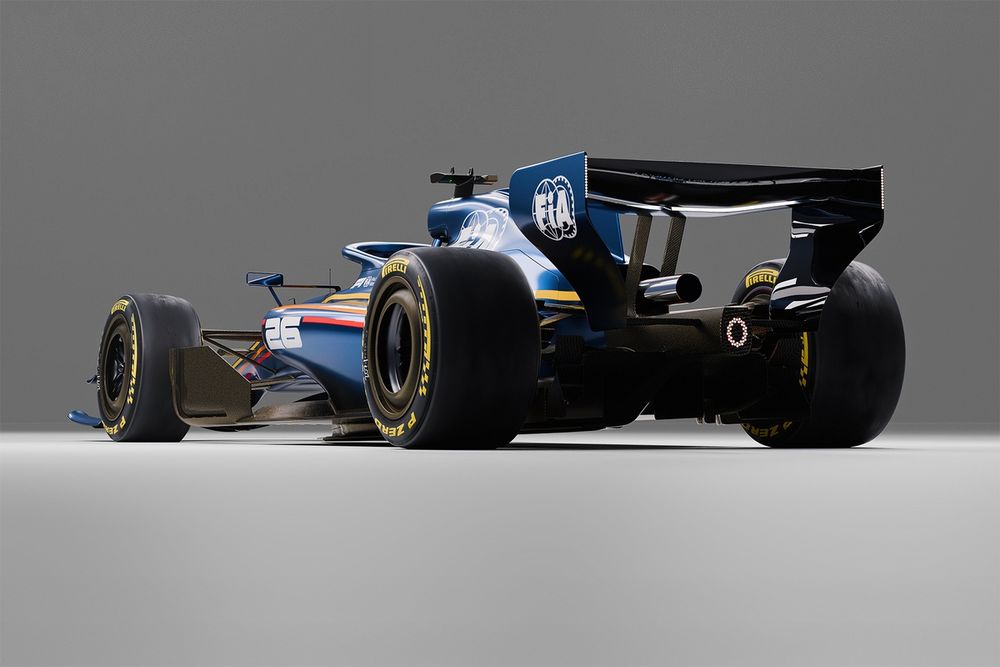 Representación del coche FIA ​​F1 2026